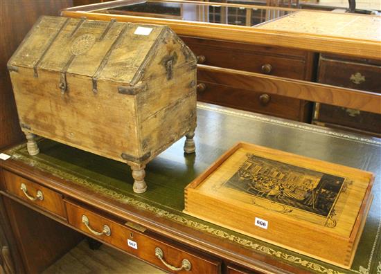 Afghan box & cased place mats